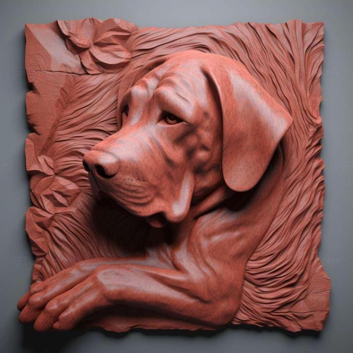 Природа и животные (Улица красная собака 2, NATURE_5450) 3D модель для ЧПУ станка